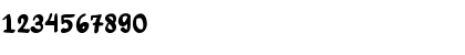 Download TSAMARA Regular Font Numeric Preview