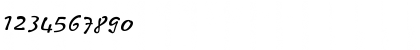 Download Comix RegularItalic Font Numeric Preview
