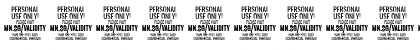 Download Validity Script Bold PERSONAL U Italic Font Numeric Preview