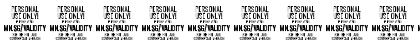 Download Validity Script PERSONAL USE Regular Font