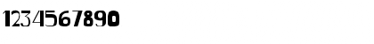 Download Vendendo Regular Font Numeric Preview