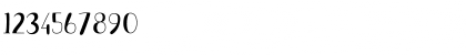 Download Victoria Melody Regular Font Numeric Preview