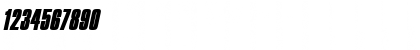 Download CommadorHeavy Italic Font Numeric Preview