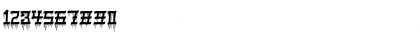 Download VIRGIL BLACK Driping Regular Font Numeric Preview