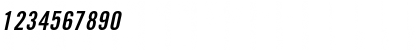 Download CommerceCondSSK Bold Italic Font Numeric Preview