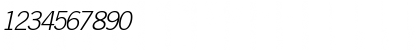 Download CommerceLightSSK Italic Font Numeric Preview
