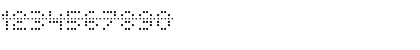 Download Papertape Regular Font Numeric Preview