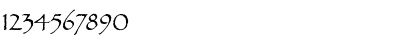 Download Papyrus Regular Font Numeric Preview