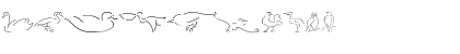Download Animal Sketches Regular Font Numeric Preview