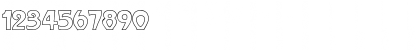 Download ParisMetro Hollow Regular Font Numeric Preview