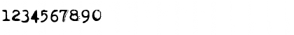 Download Dogtown Typewriter Normal Font Numeric Preview