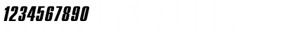 Download Compact BoldItalic Font Numeric Preview