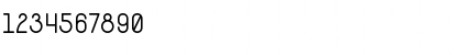 Download Hamburge Regular Font Numeric Preview