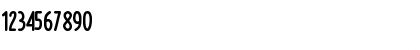Download poor cre Regular Font Numeric Preview
