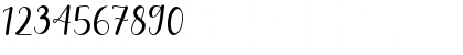 Download Pretty Valentine Regular Font Numeric Preview