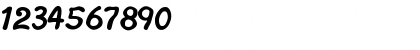 Download Puff Script Regular Font Numeric Preview