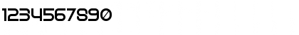 Download Shock Thin Font Numeric Preview