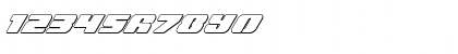 Download Capricus Outline Italic Outline Italic Font Numeric Preview