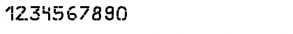 Download Parts Regular Font Numeric Preview