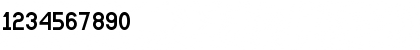 WHITE AND BLACK Regular Font Numeric Preview WHITE AND BLACK Regular Font Numeric Preview