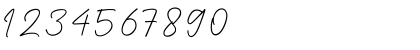 Download Wiliam Signature Regular Font Numeric Preview