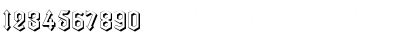Download ArrowheadLakeShadows Regular Font Numeric Preview