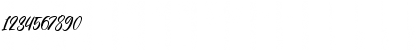 Download Brentley Script Regular Font Numeric Preview