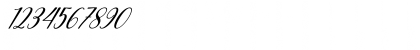Download Bunny Honey Italic Regular Font Numeric Preview