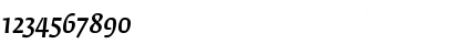 Download Fedra Serif A Italic Font Numeric Preview