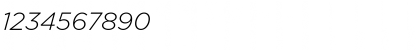 Download Gotham LightItalic Font Numeric Preview