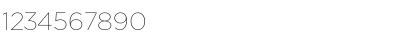 Download Gotham Thin Font Numeric Preview