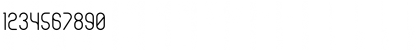 Download Hakone Regular Font Numeric Preview