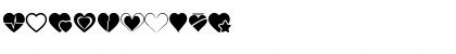 Download Hearts Salad Regular Font Numeric Preview