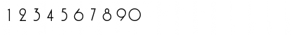Download Passtine Regular Font Numeric Preview
