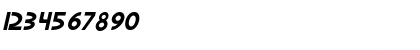 Download Pastern Oblique Font Numeric Preview