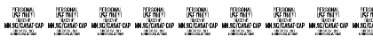 Download Casat Cap Med PERSONAL USE Regular Font Numeric Preview