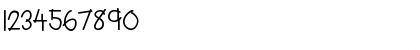Download PC Childish Regular Font Numeric Preview