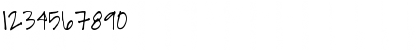 Download PC Scrawled Delight Regular Font Numeric Preview