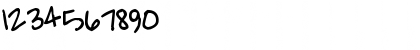 Download Pea Amy Regular Font Numeric Preview