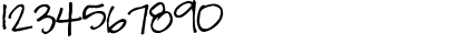 Download Pea Amy*Rica Regular Font Numeric Preview