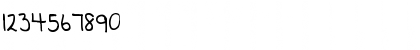 Download Pea Beth R Regular Font Numeric Preview