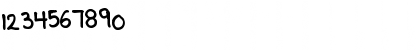 Download Pea Beth Regular Font Numeric Preview