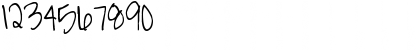 Download Pea Carrie Script Regular Font Numeric Preview