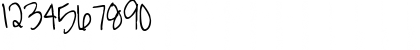 Download Pea Carrie Regular Font Numeric Preview