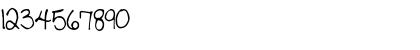 Download Pea Catherine Regular Font Numeric Preview