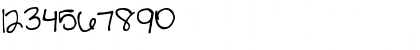 Download Pea Courtney Regular Font Numeric Preview