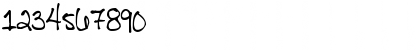 Download Pea Daisy Doodles Regular Font Numeric Preview