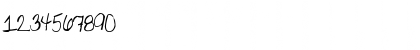 Download Pea Gretchie Regular Font Numeric Preview