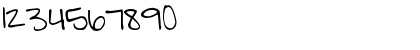 Download Pea Happy Girl Regular Font Numeric Preview
