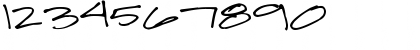 Download Pea Jamie*B* Wake Up Fishy! Regular Font Numeric Preview